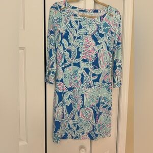Lily Pulitzer Floral Print Dress with 3/4 Sleeves